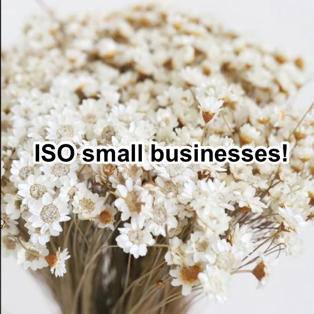 ISO SMALL BUSINESSES!